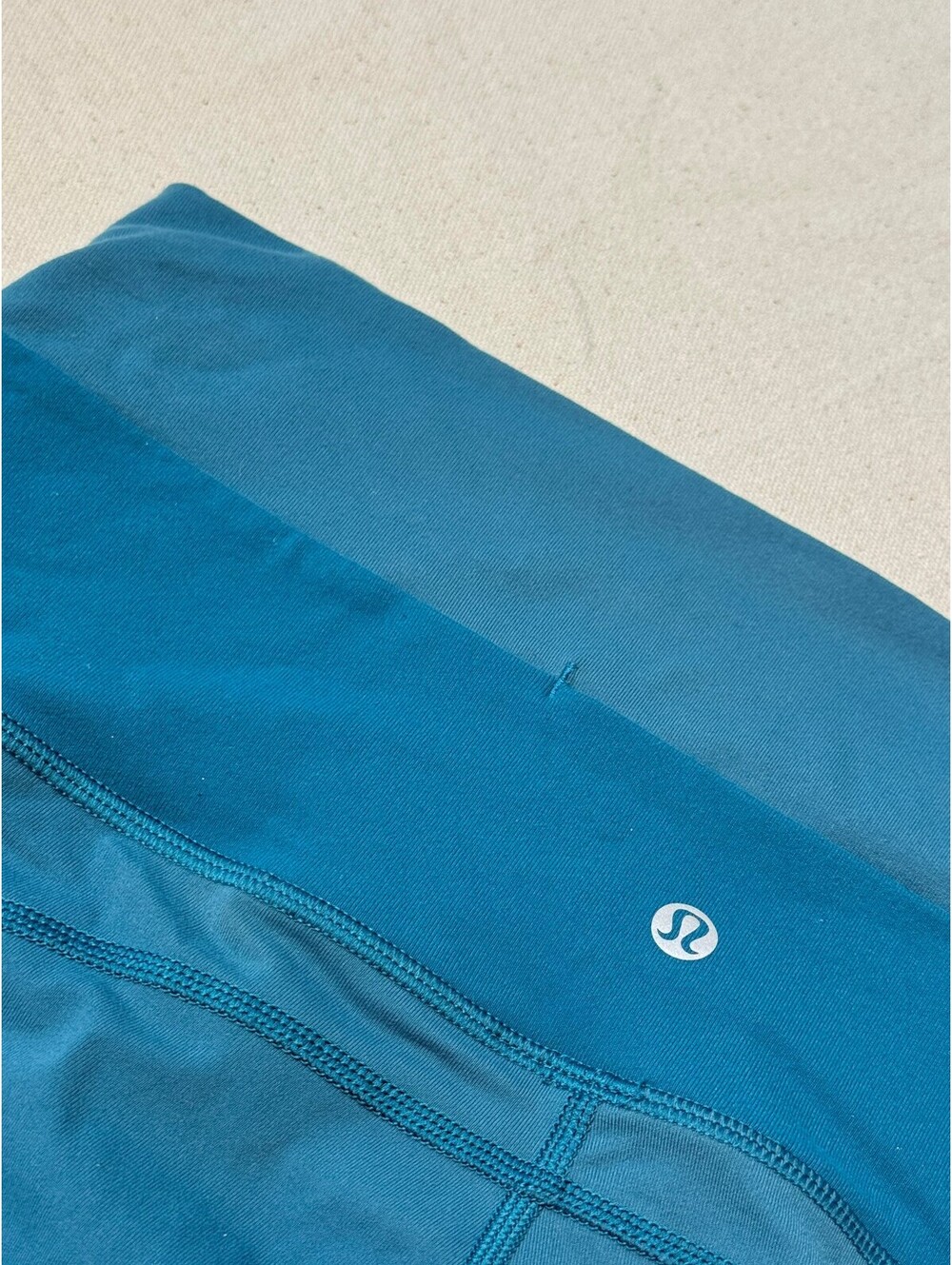Lululemon Ready to Race Crop Leggings Size 10 Deep Cove Teal 21" Running